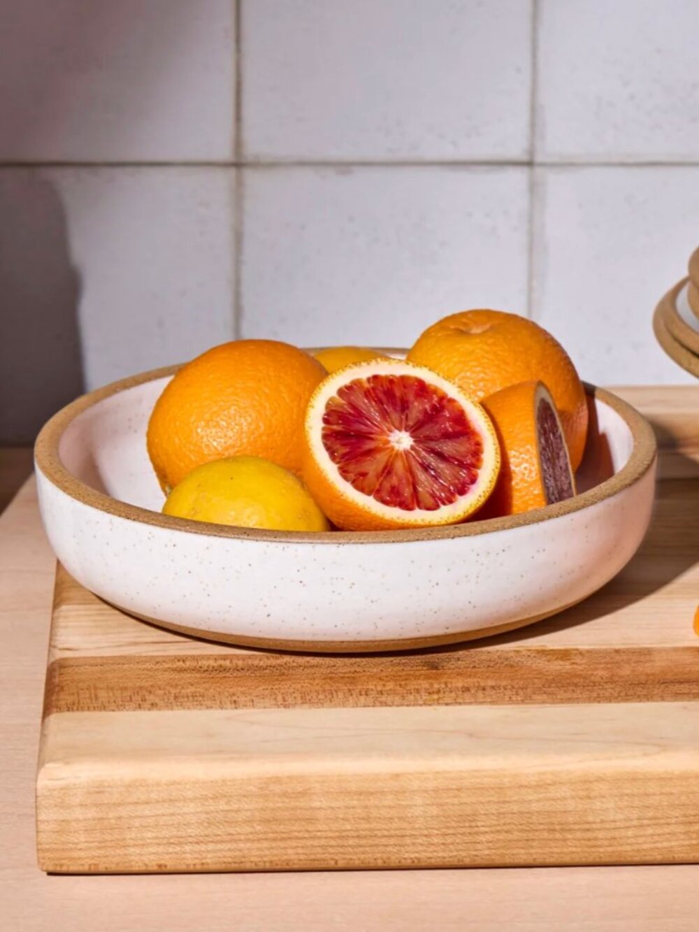 WOLF CERAMICS Hummus Bowl B - White